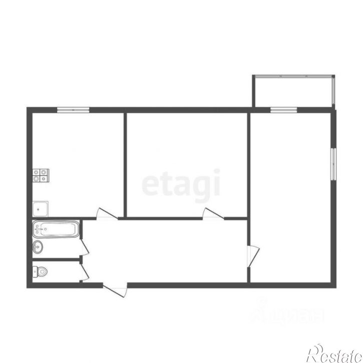 2-комн квартира