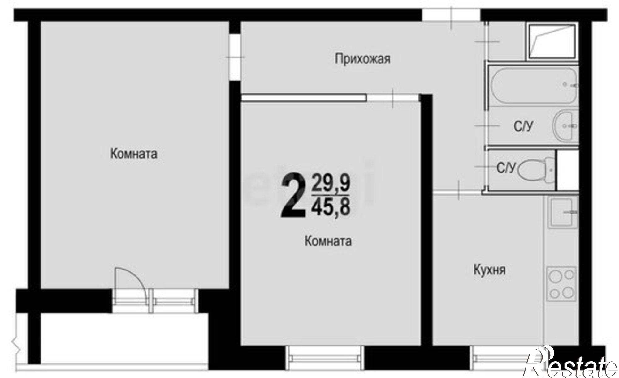 Купить квартиру за 7 990 000 рублей на улица Вильямса, 26