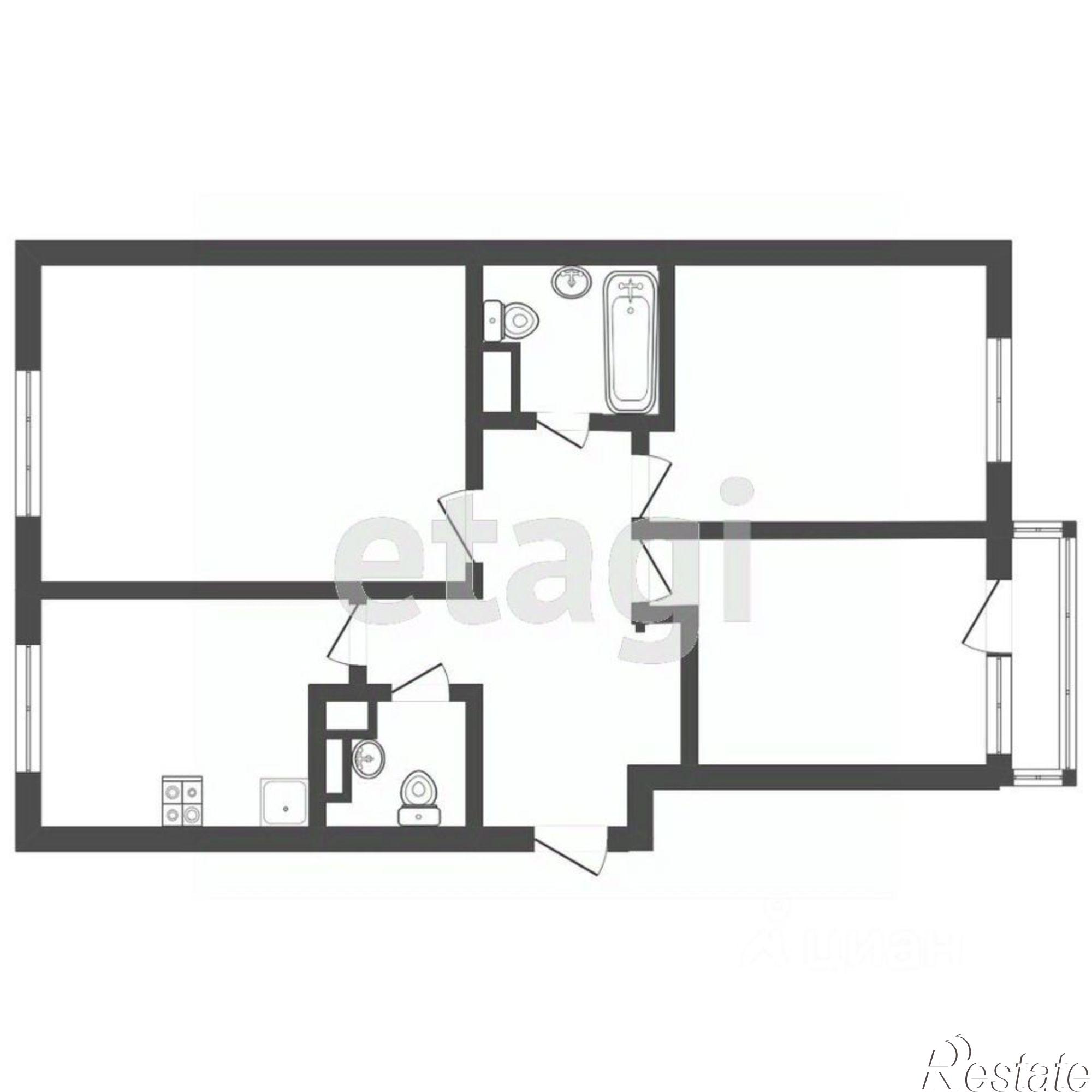 Купить квартиру за 12 100 000 рублей на улица Вильямса, 12А