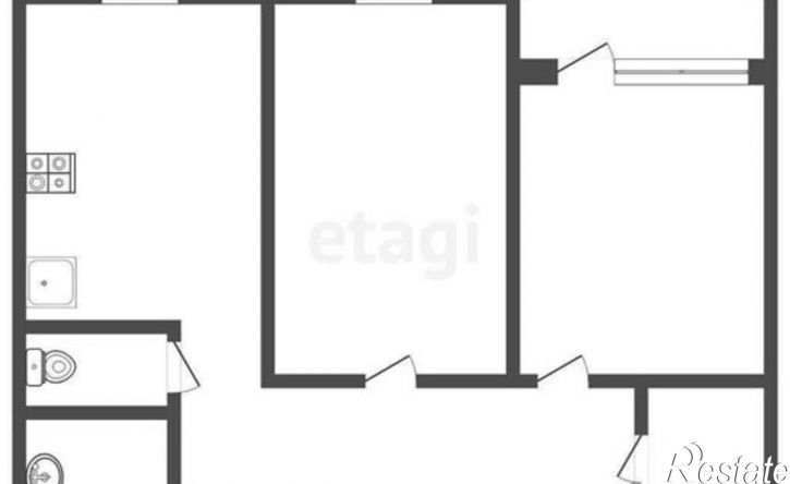 2-комн квартира улица Фёдора Смирнова, 1,  д. 1