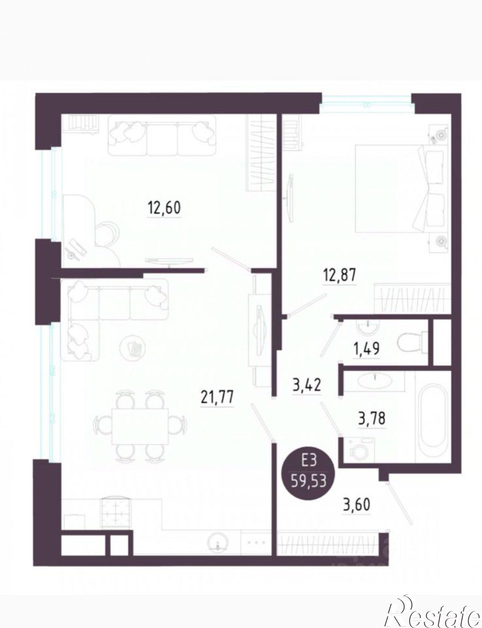 Купить квартиру за 6 515 700 рублей на ул Большая, 12