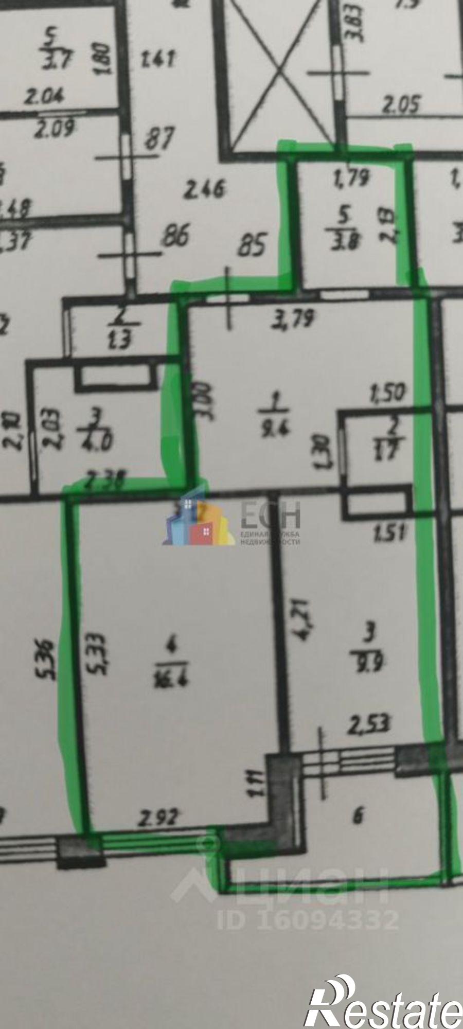 Купить квартиру за 7 500 000 рублей на пр-кт Ленина, 124А