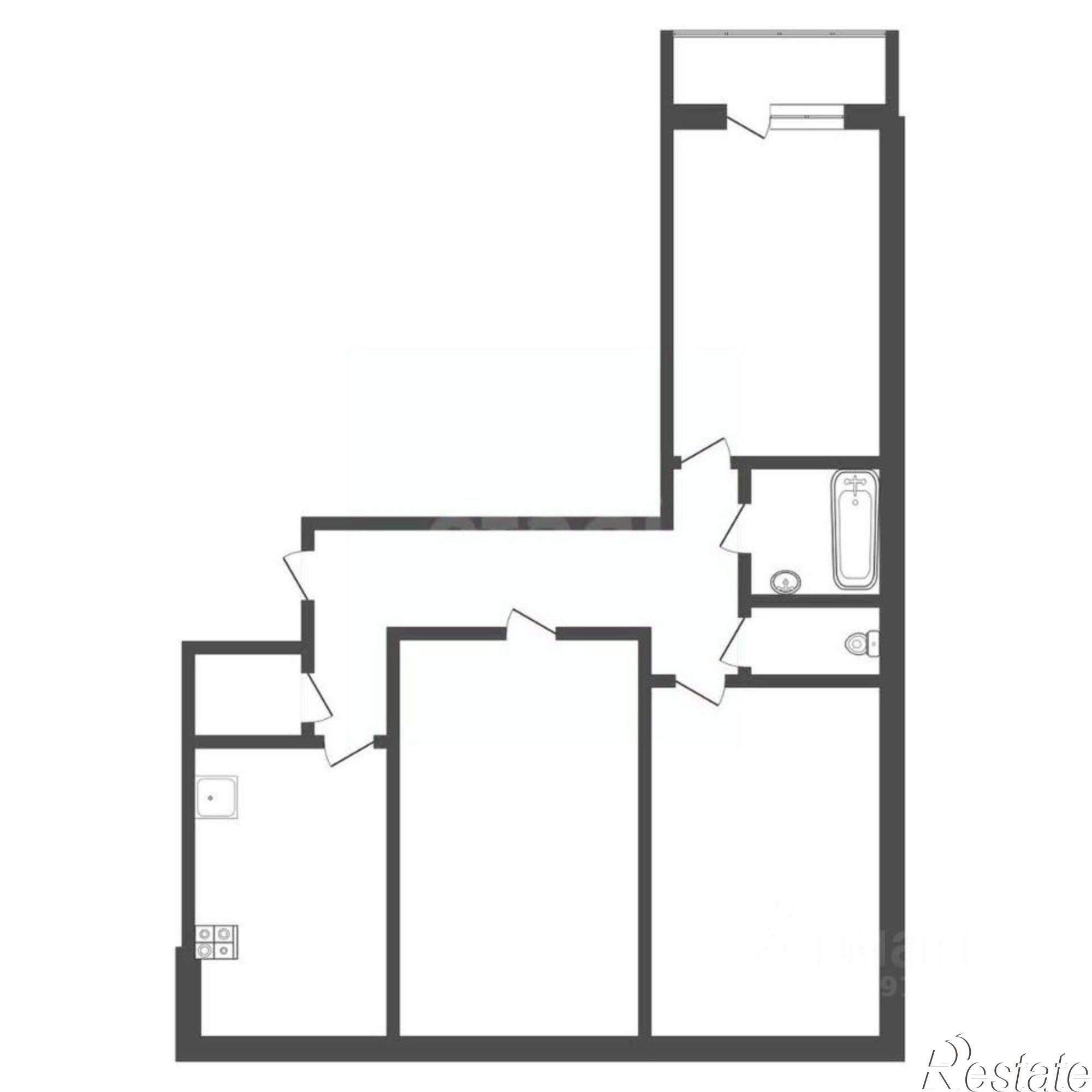 Купить квартиру за 6 600 000 рублей на ул Серебровская, 16Б