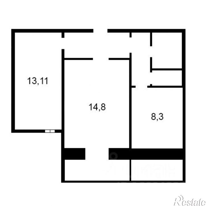 2-комн квартира ул Пролетарская, 22,  д. 22