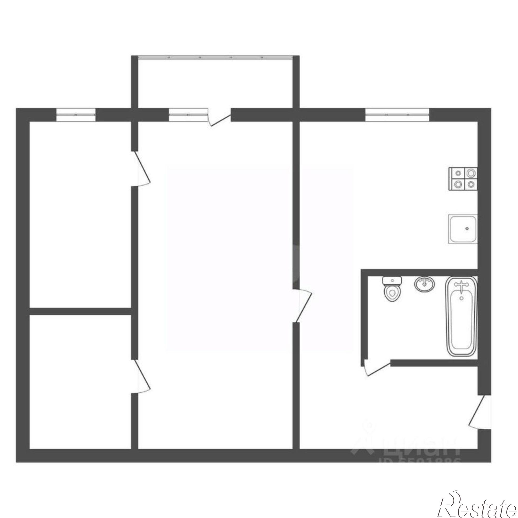 Купить квартиру за 4 500 000 рублей на Штыковая улица, 41