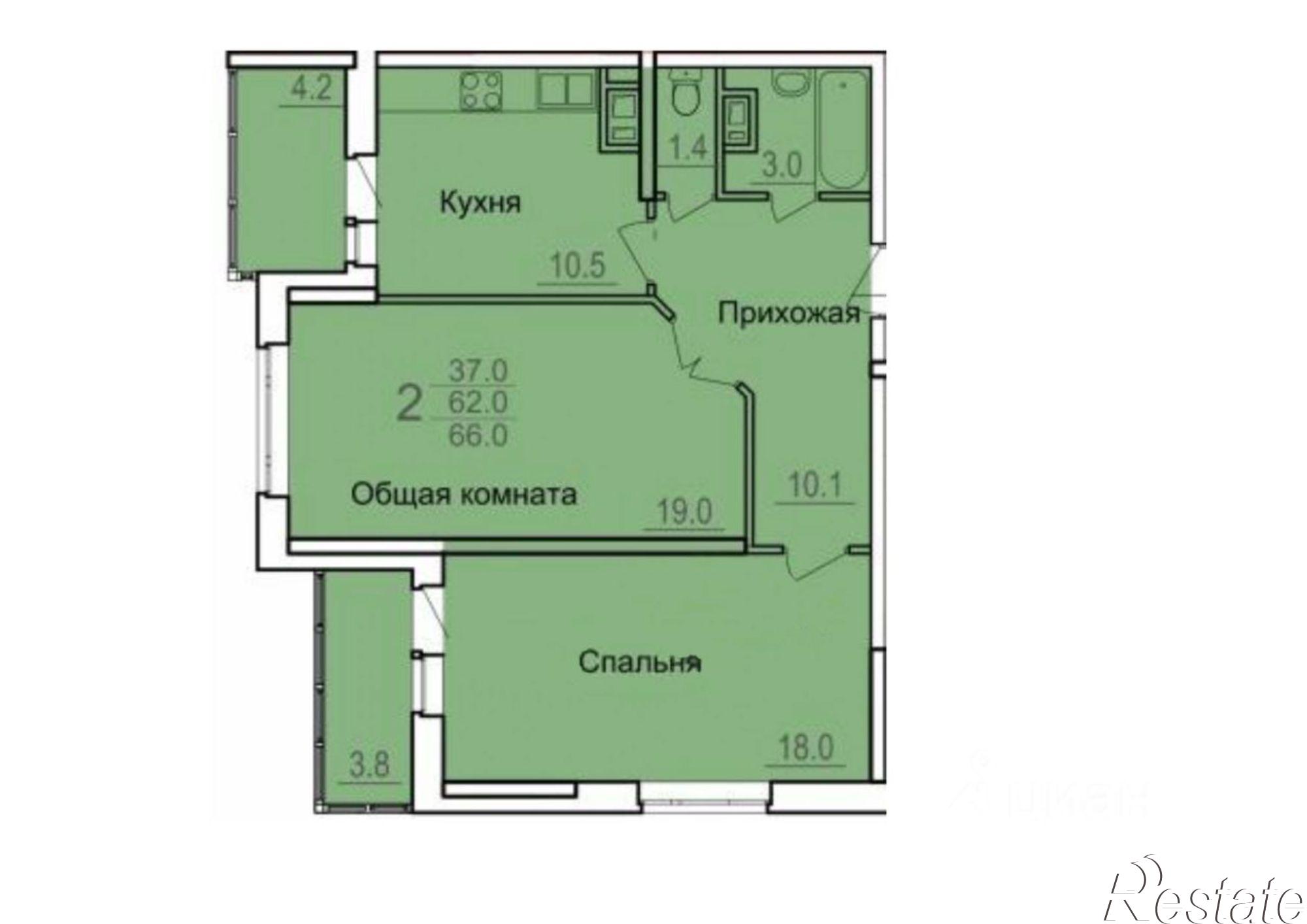 Купить квартиру за 9 000 000 рублей на улица Конструктора Грязева, 4
