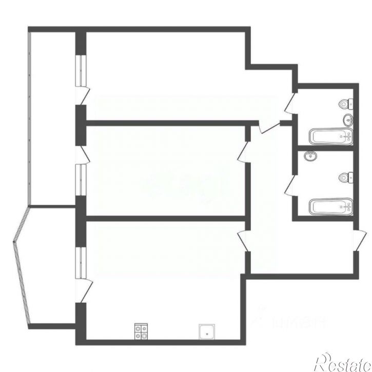 2-комн квартира улица Свободы, 35,  д. 35