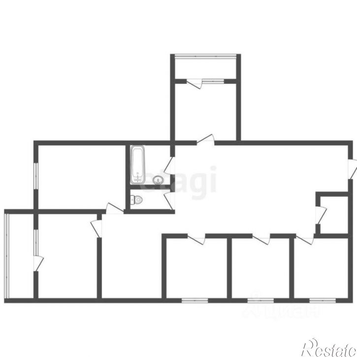 5-комн квартира