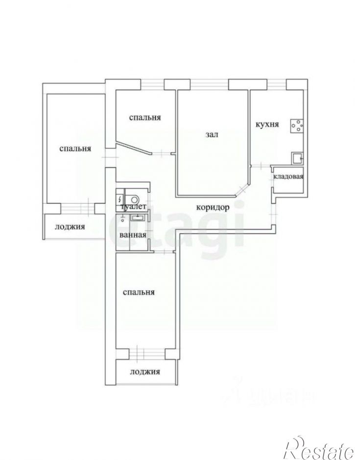 4-комн квартира