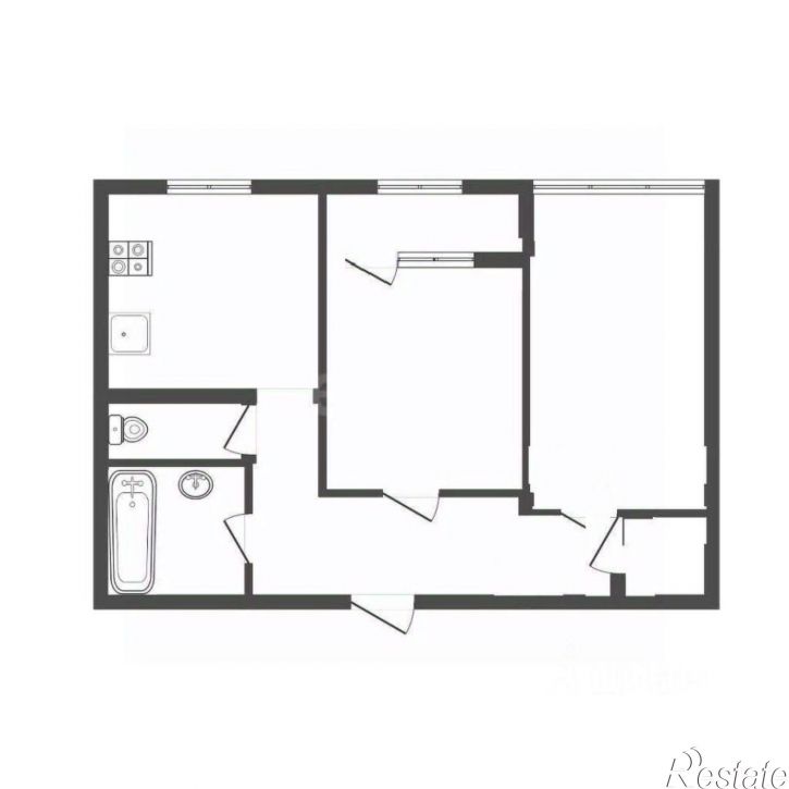 2-комн квартира