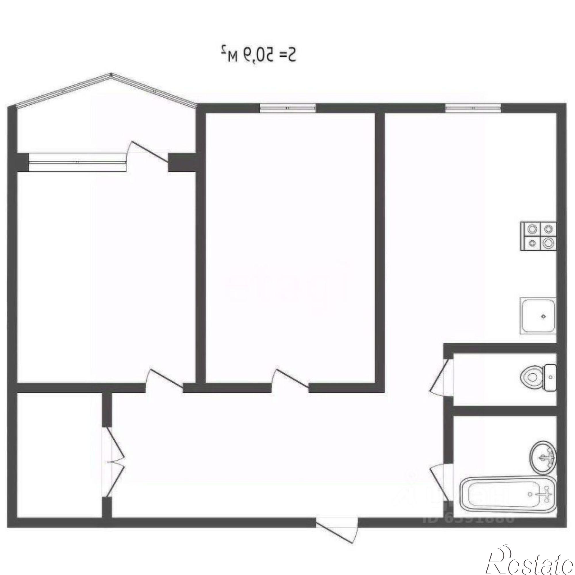 Купить квартиру за 5 600 000 рублей на улица Вильямса, 42