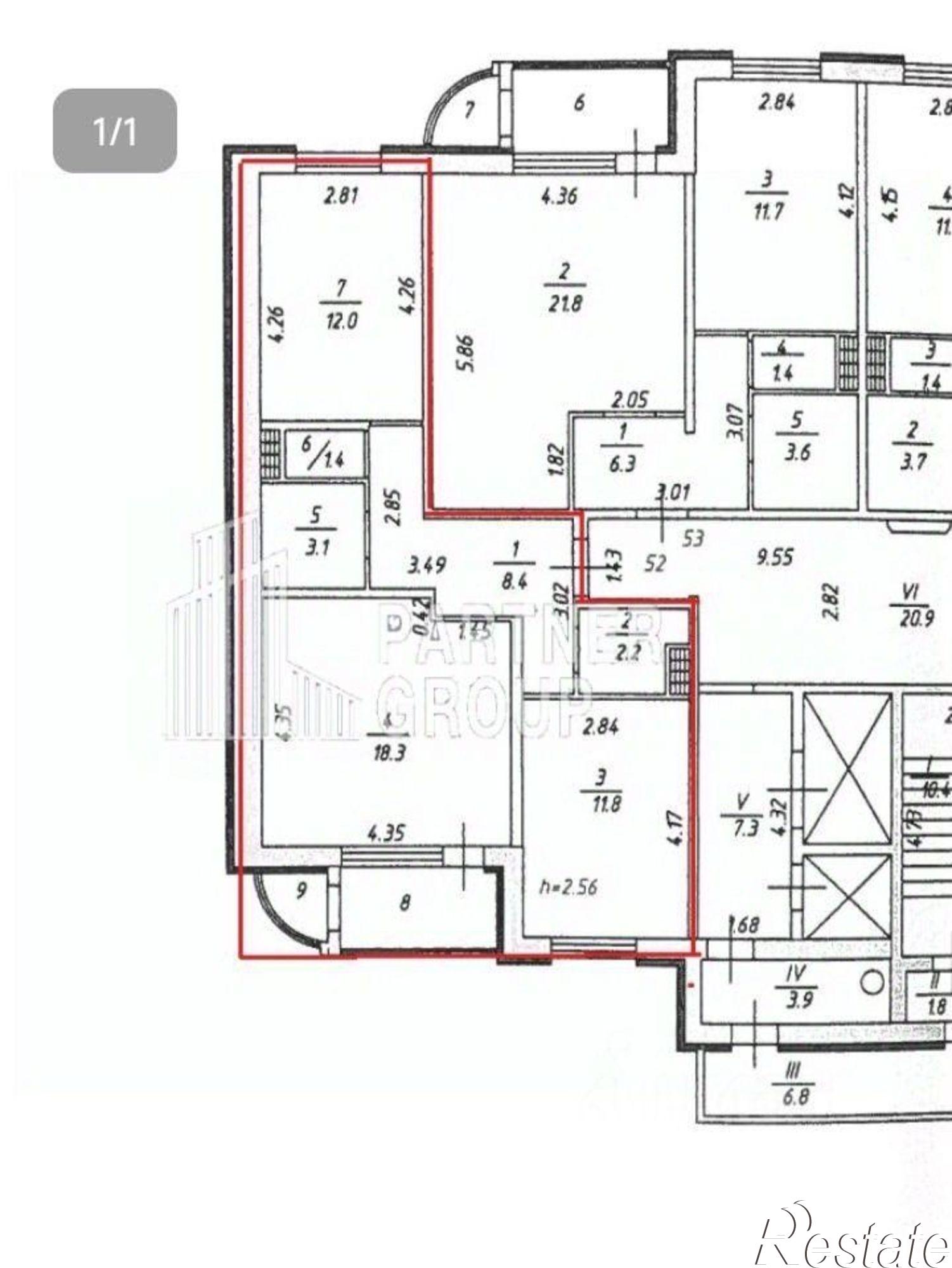 Купить квартиру за 6 500 000 рублей на Павшинский мост, 1 к1