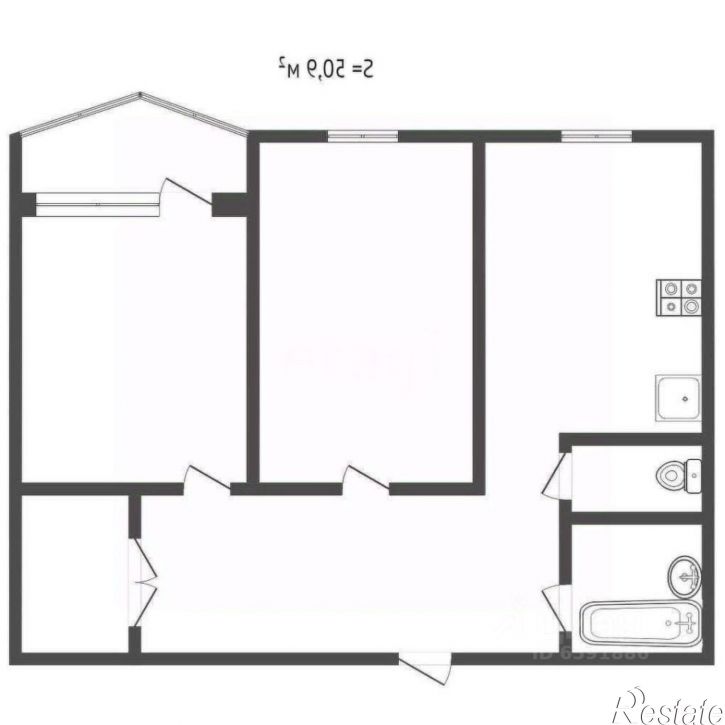 2-комн квартира улица Вильямса, 42,  д. 42