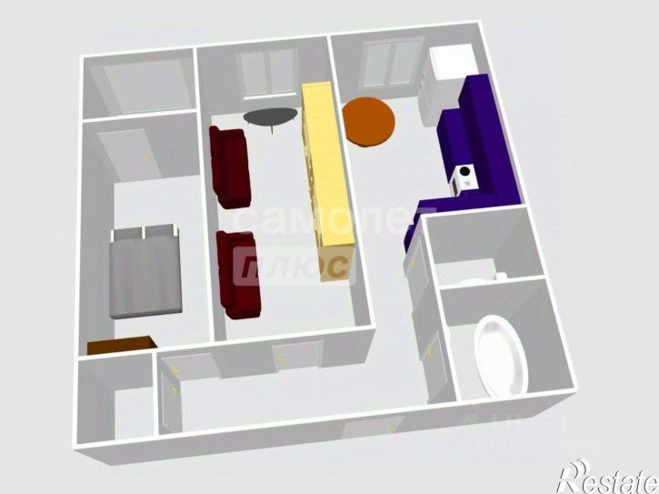 2-комн квартира улица Галкина, 20,  д. 20