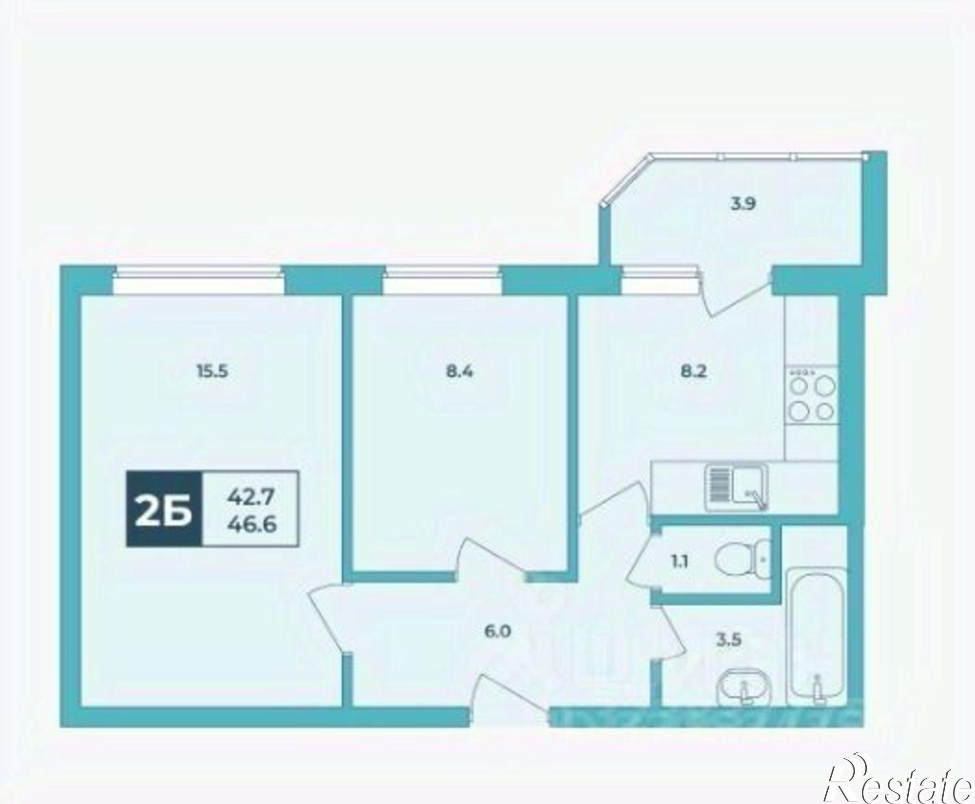 Купить квартиру за 6 000 000 рублей на улица Аркадия Шипунова, 1