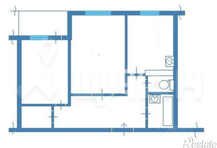 2-комн квартира Ложевая улица, 123,  д. 123