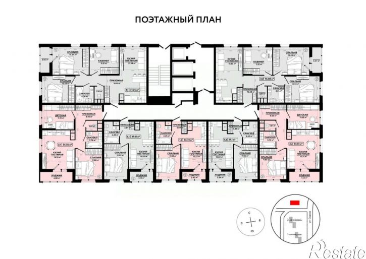 1-комн квартира в новом доме улица Седова, 26 к2,  д. 26 к2