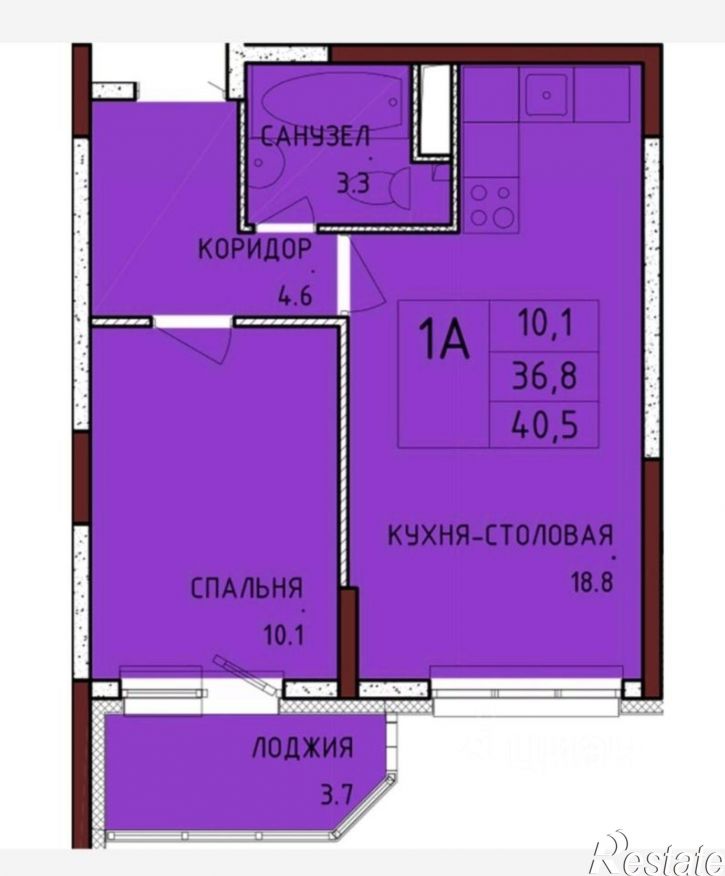 1-комн квартира улица Аркадия Шипунова, 1,  д. 1