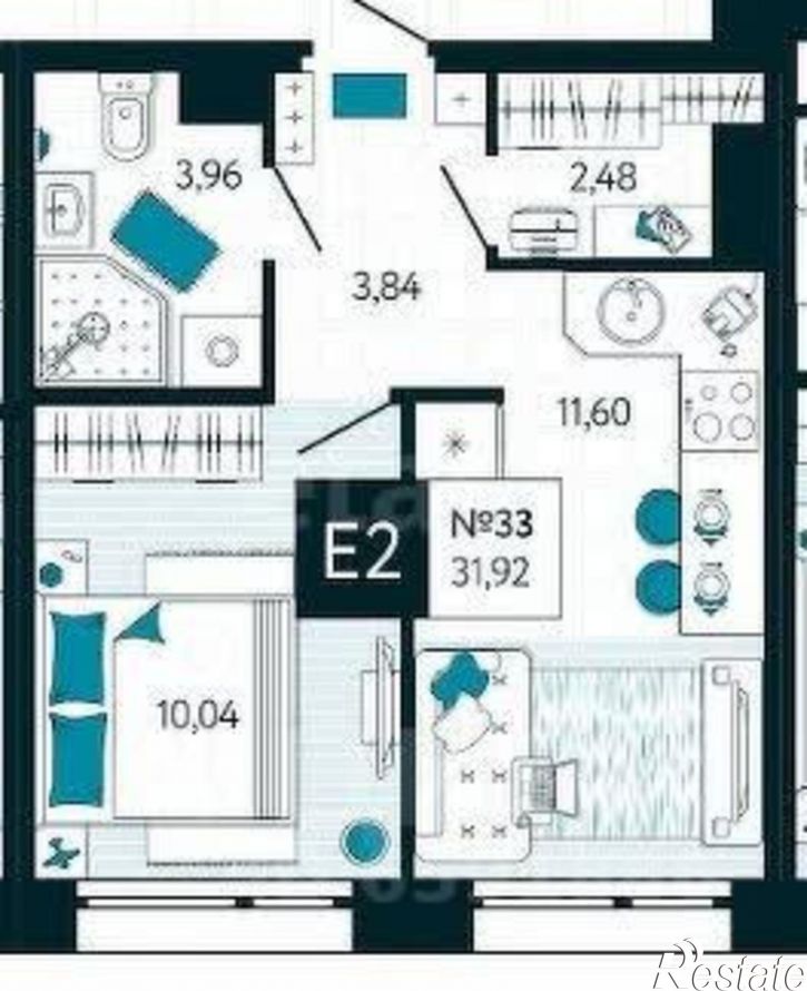1-комн квартира в новом доме улица Чмутова, 158,  д. 158