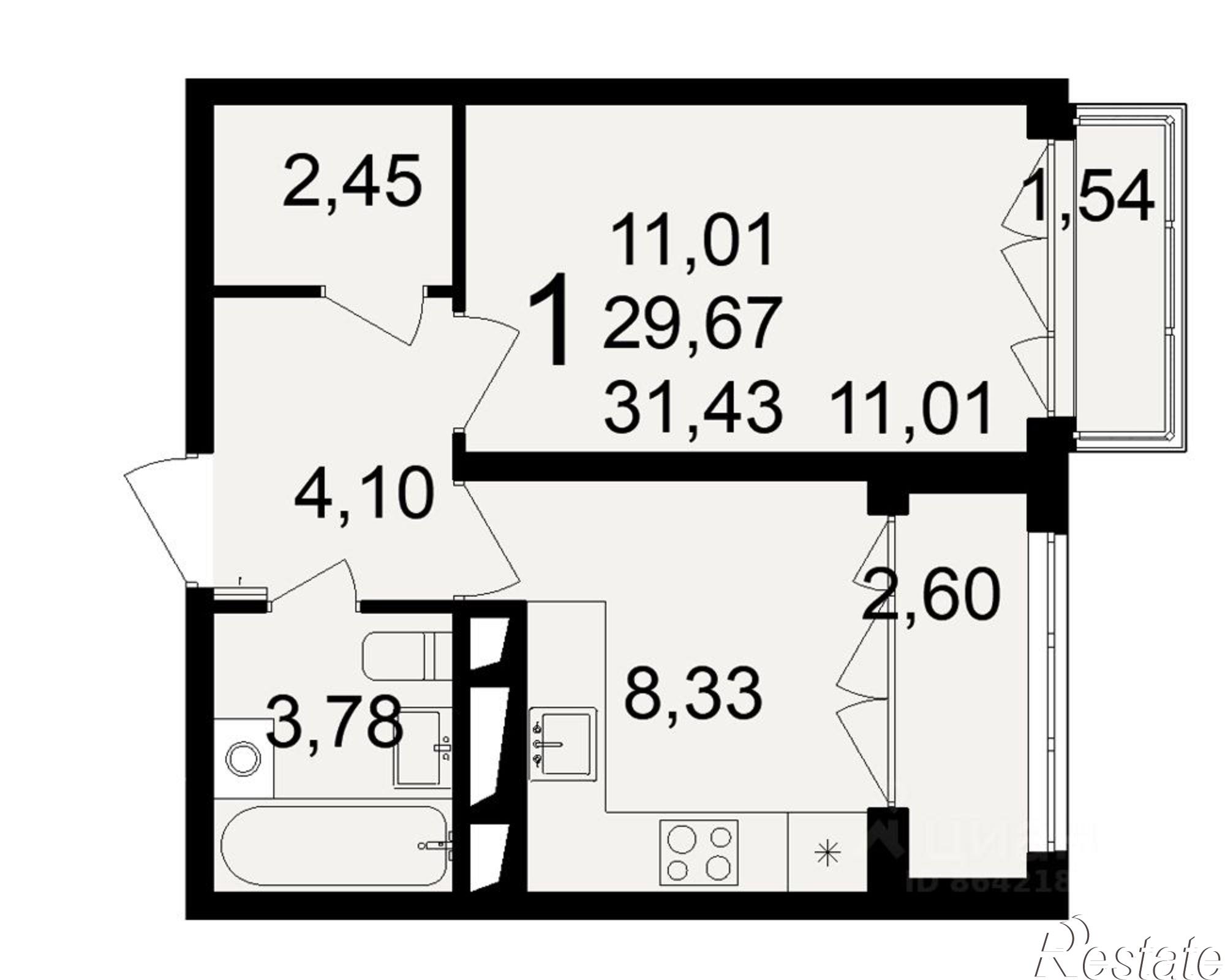 Купить квартиру за 3 771 600 рублей на посёлок Горелки, Большая улица