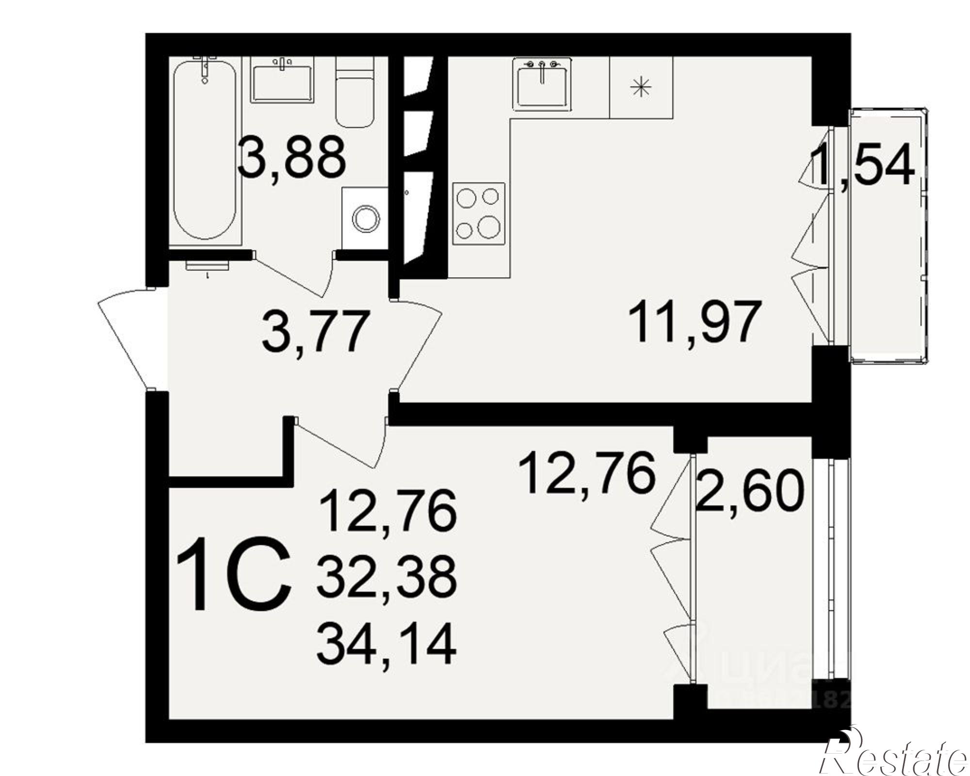 Купить квартиру за 4 096 800 рублей на посёлок Горелки, Большая улица