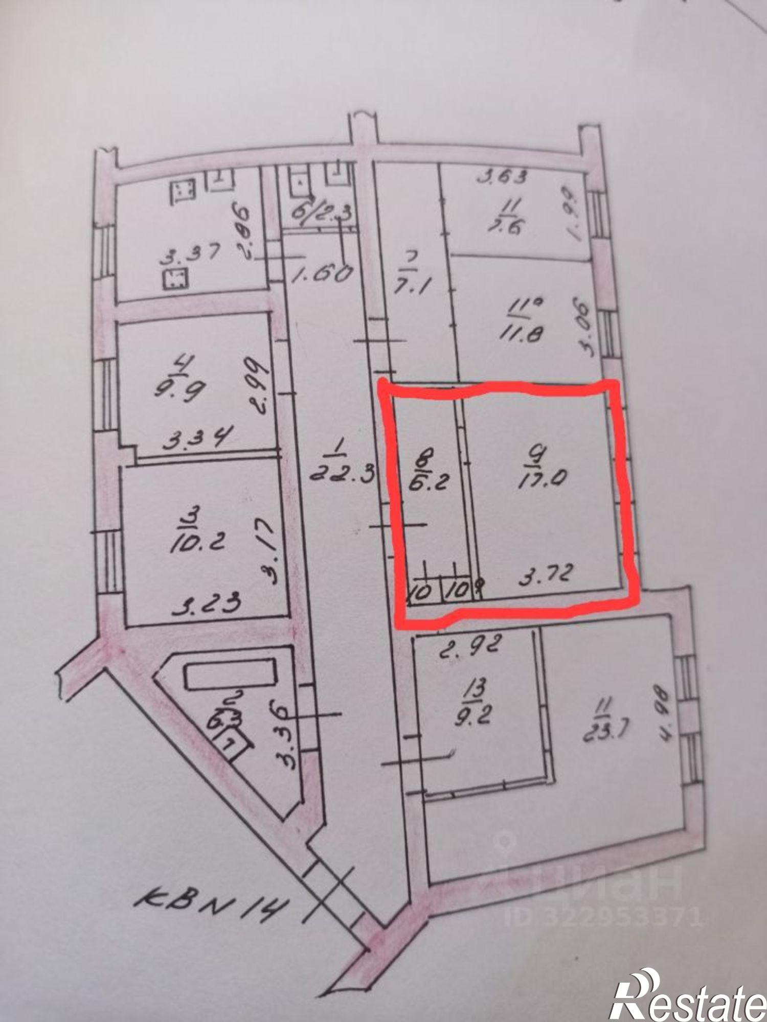 Купить комнату за 2 100 000 рублей на улица Кауля, 29