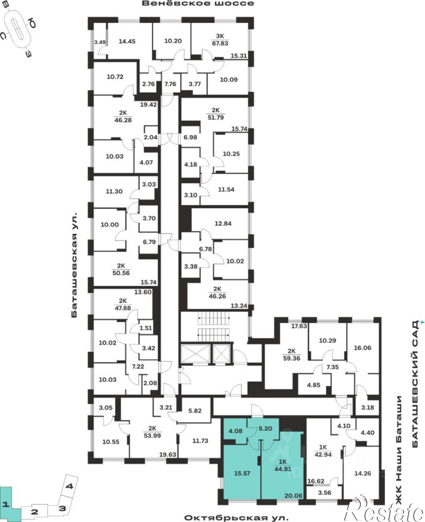 Купить квартиру за 5 613 750 рублей на Самоварная улица, 21