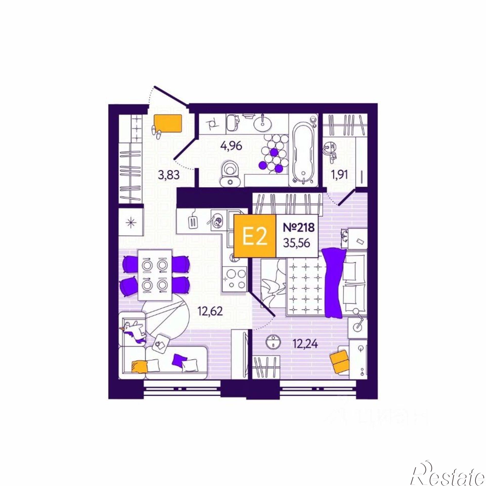 Купить квартиру за 4 231 640 рублей на посёлок Горелки, Большая улица