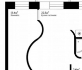 2-комн, 48кв м, этаж 5/5 пр-кт Ленина, 117
