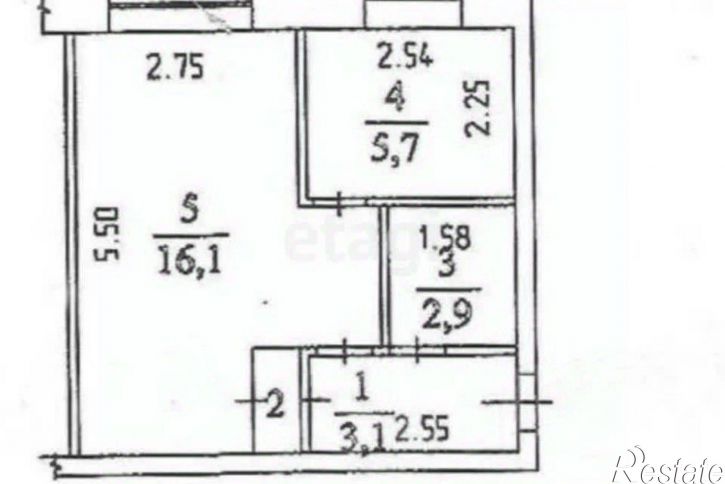1-комн квартира улица Кутузова, 15,  д. 15