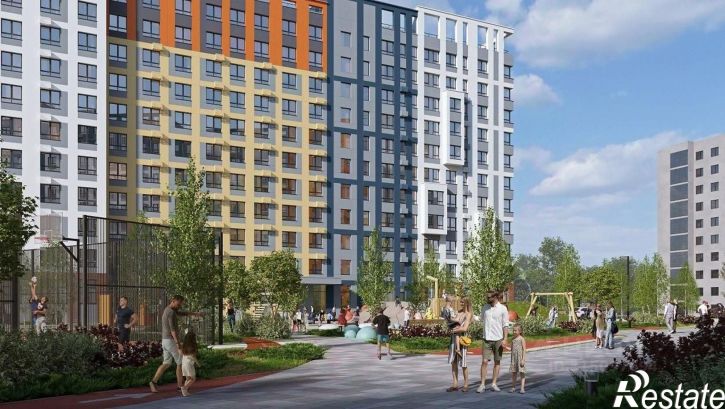 1-комн квартира в новом доме посёлок Горелки, Большая улица