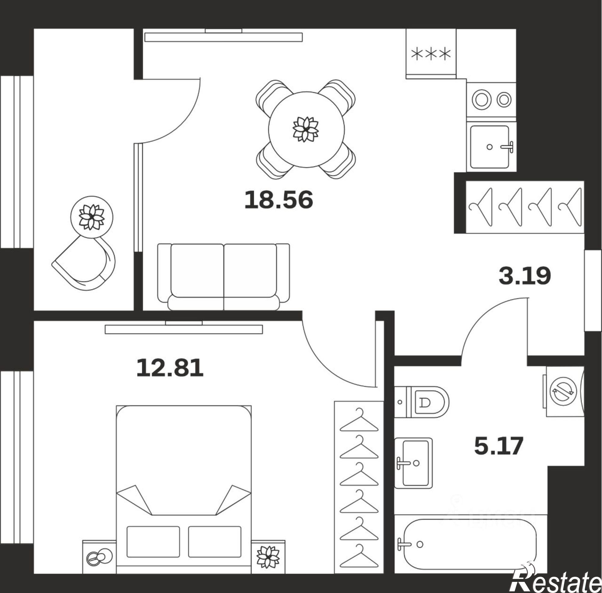 Купить квартиру за 5 562 200 рублей на ул Академика Насоновой, 18