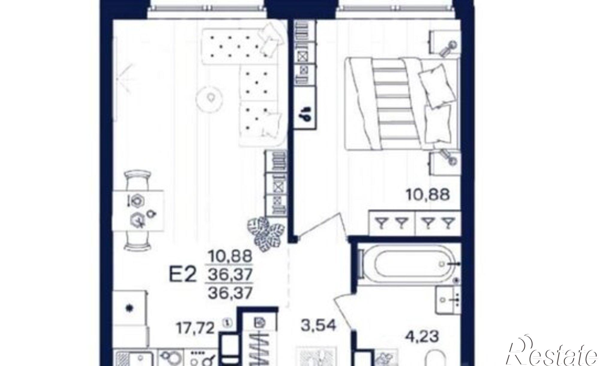 Купить квартиру за 6 190 000 рублей на ул Путейская, 23