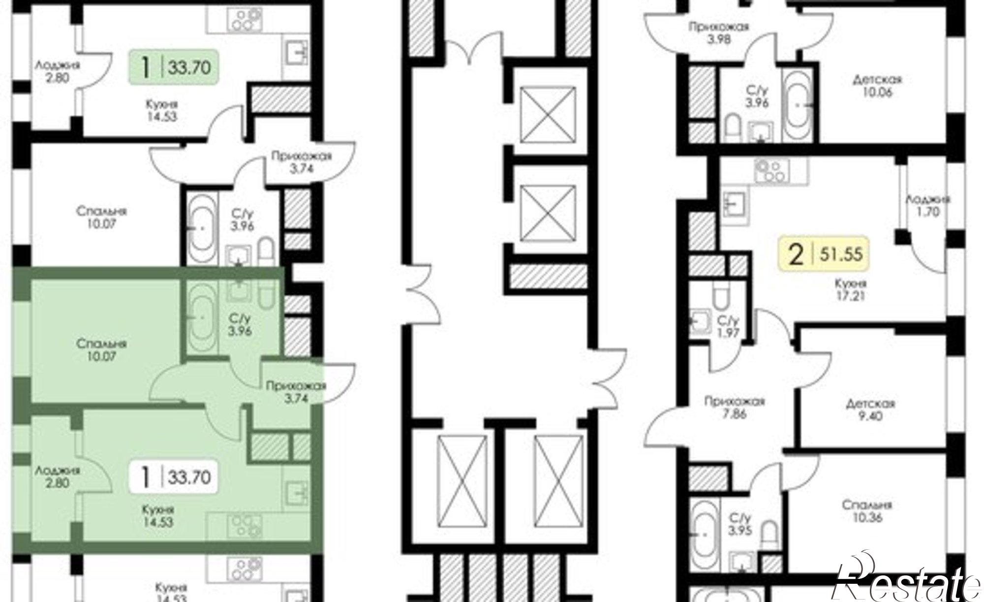Купить квартиру за 4 616 900 рублей на ул Ряжская, 23