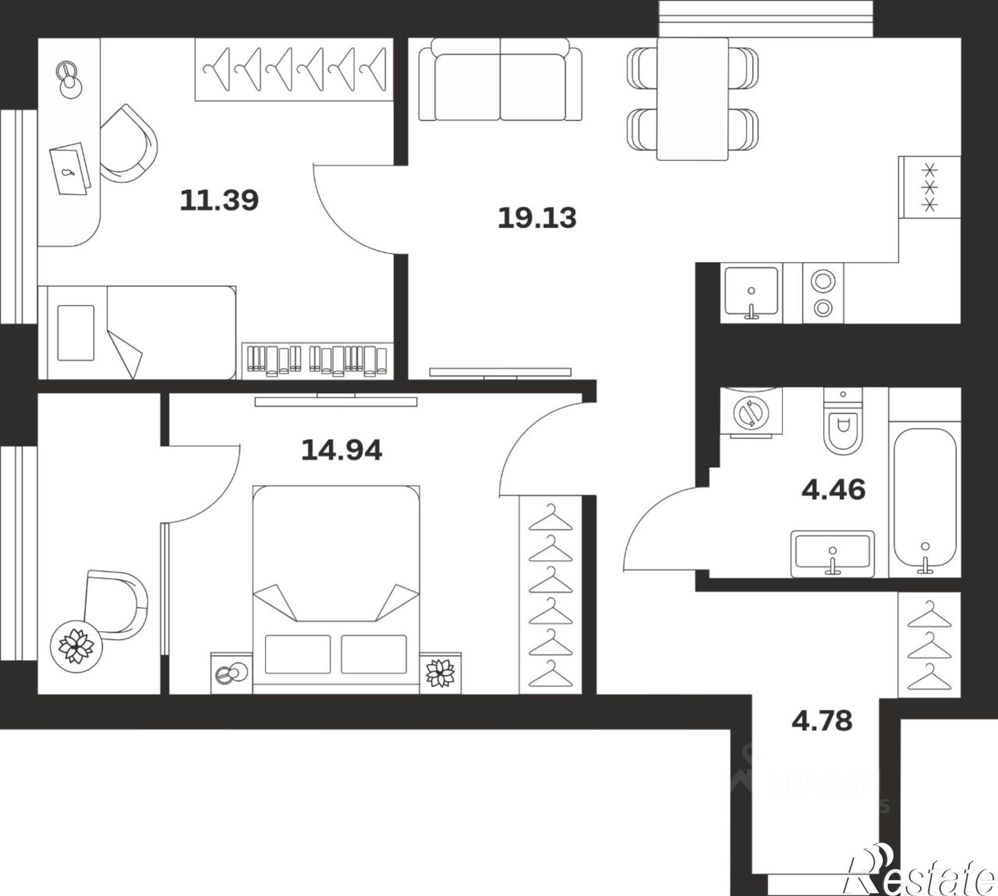 Купить квартиру за 6 837 500 рублей на ул Академика Насоновой, 18