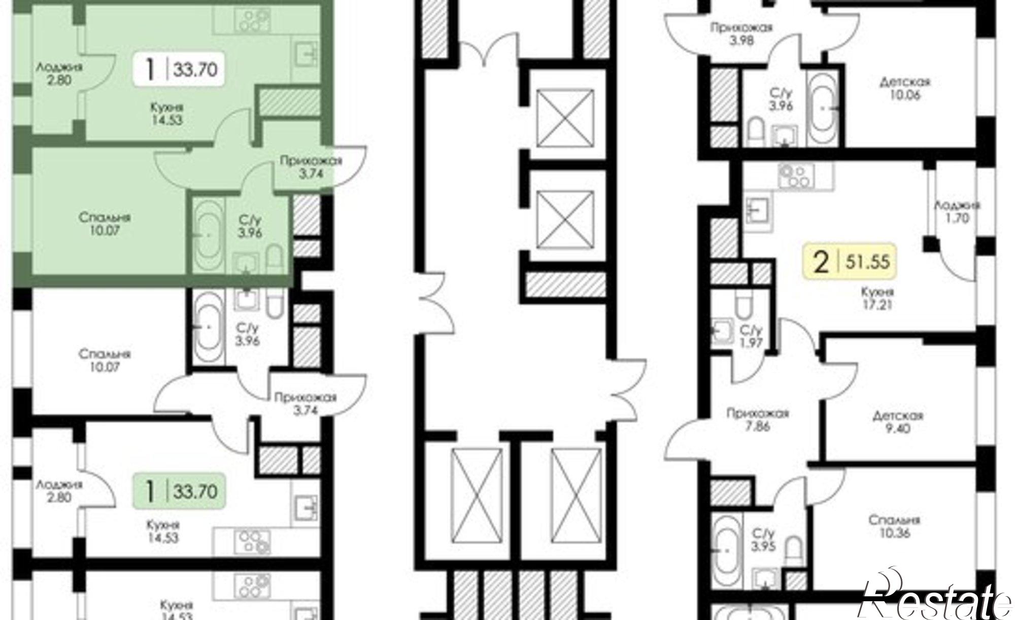 Купить квартиру за 4 616 900 рублей на ул Ряжская, 23