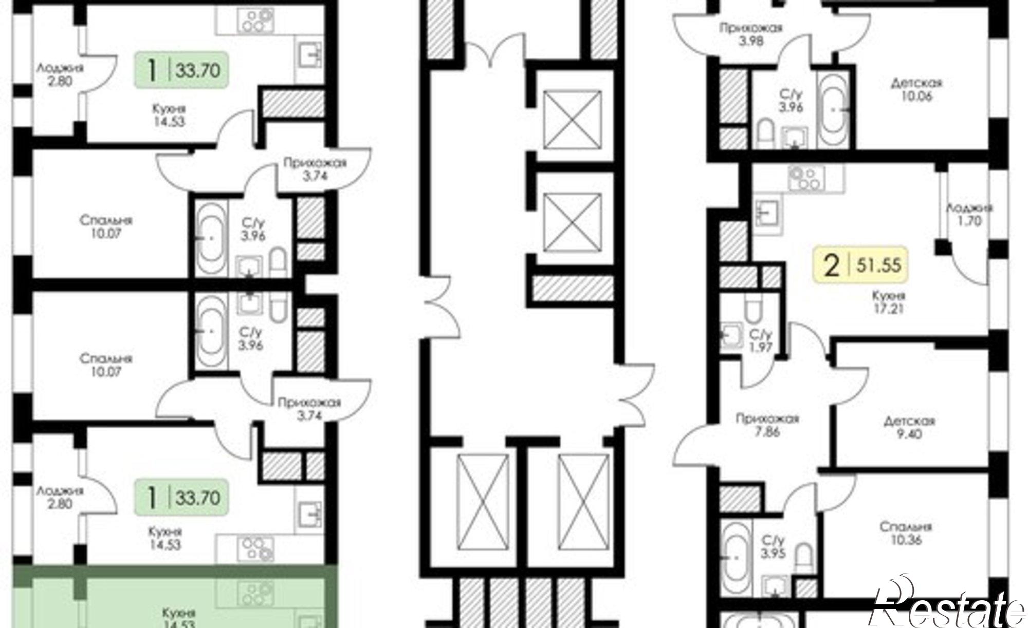 Купить квартиру за 4 616 900 рублей на ул Ряжская, 23