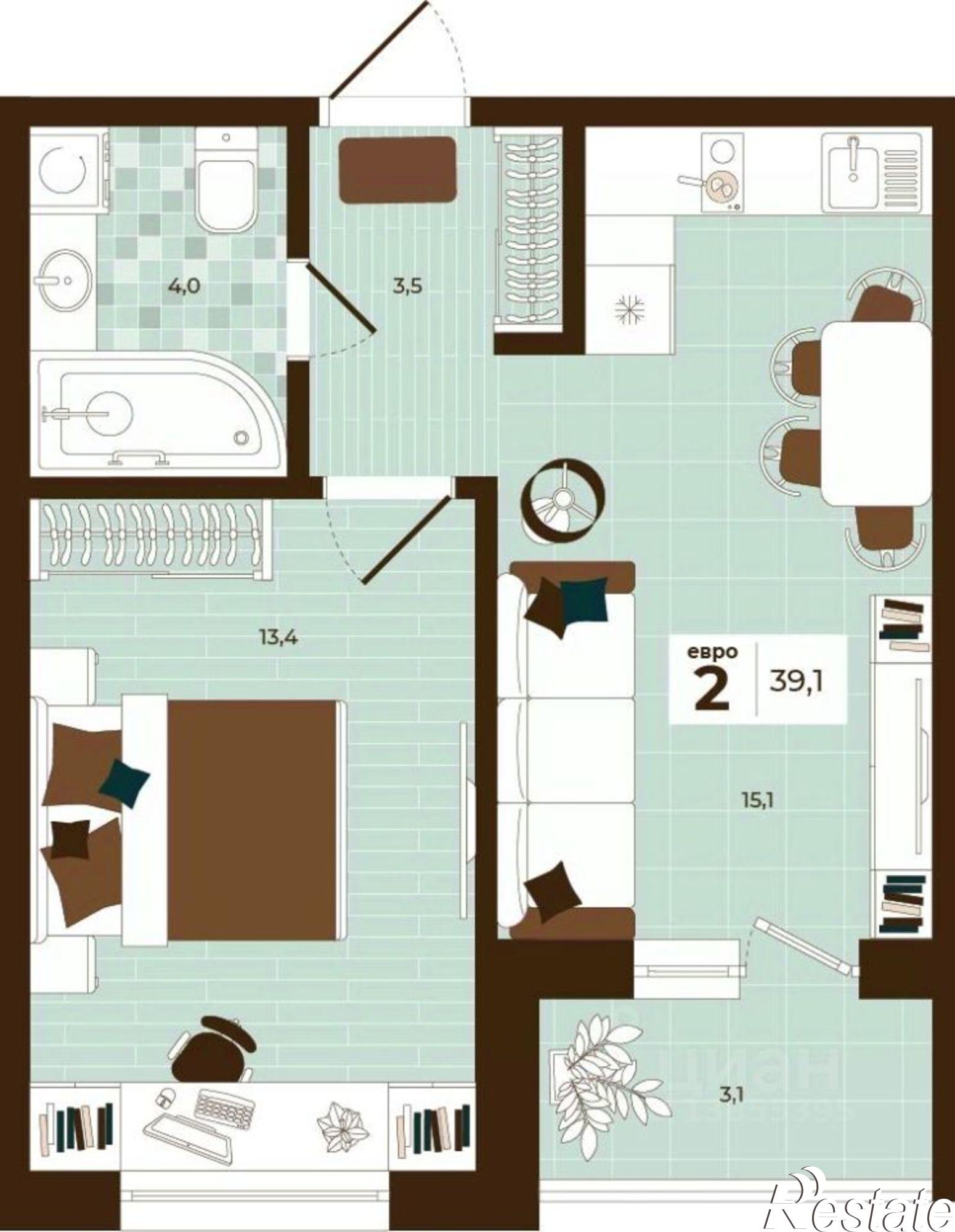 Купить квартиру за 5 278 500 рублей на улица Академика Насоновой, 3