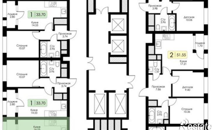 1-комн квартира в новом доме ул Ряжская, 23,  д. 23