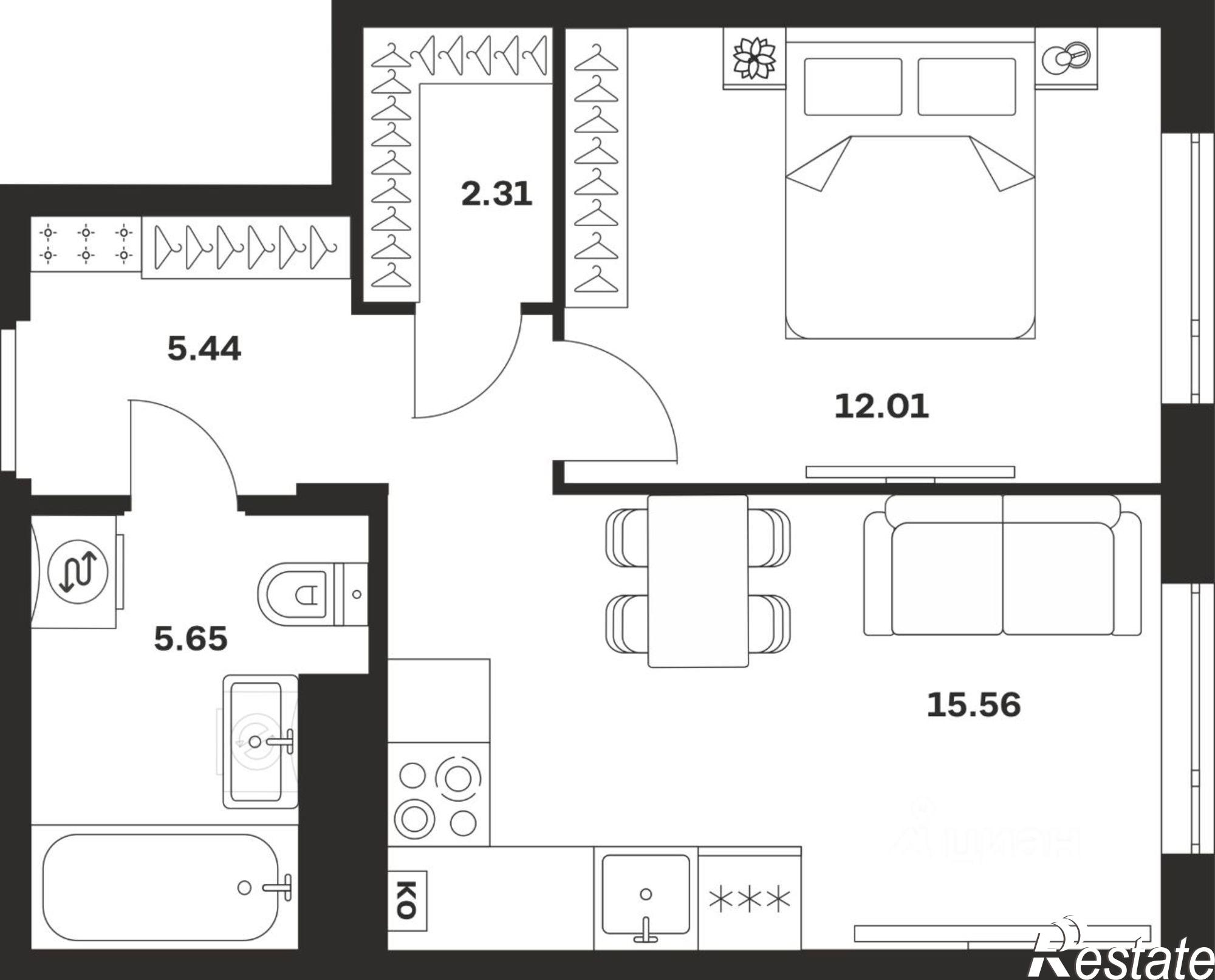 Купить квартиру за 5 984 180 рублей на ул Богородицкая, 8В
