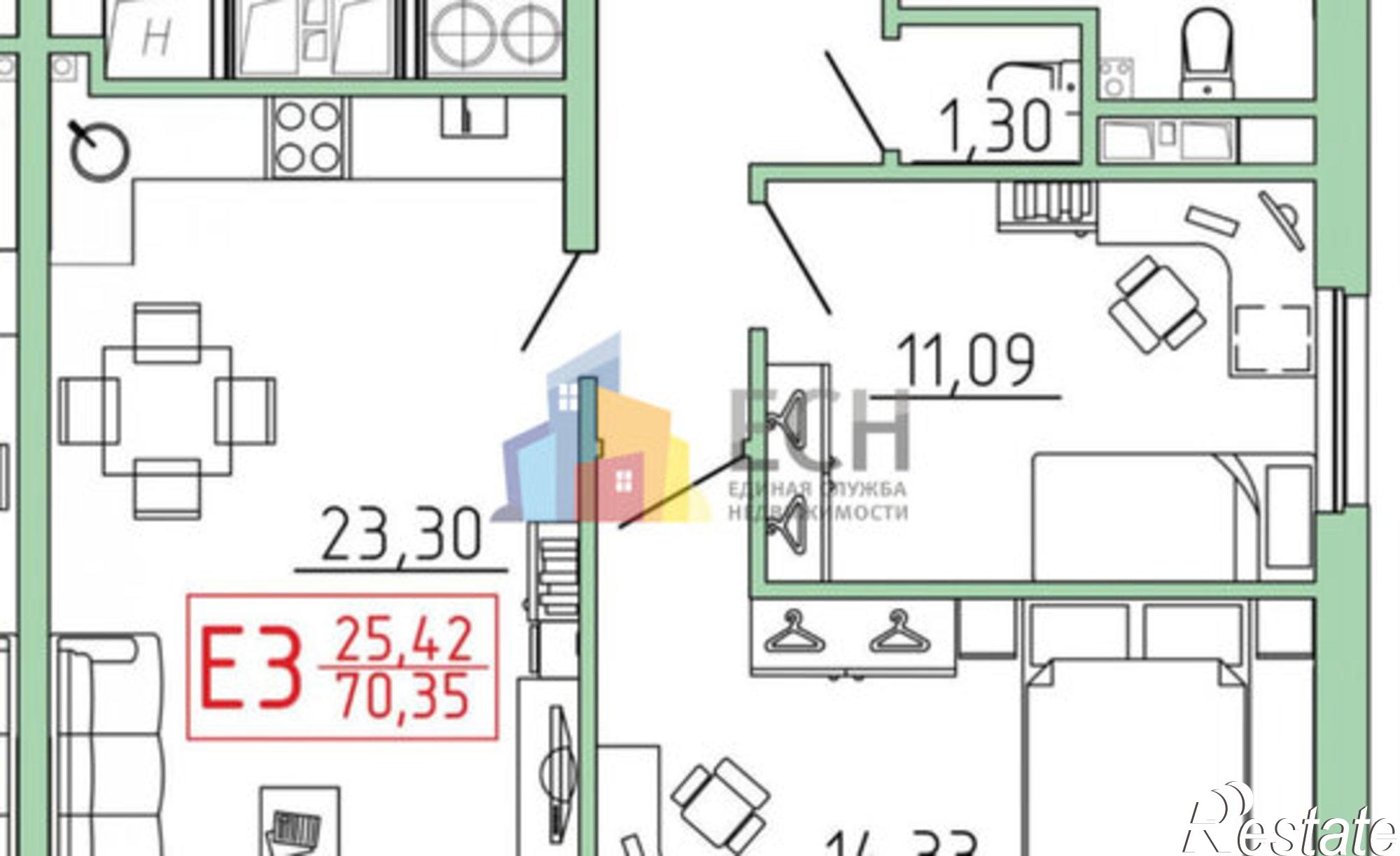Купить квартиру за 10 500 000 рублей на ул Карпова, 98 3