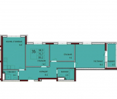 3-комн, 80 кв м, этаж 8/17 улица Аркадия Шипунова, 1