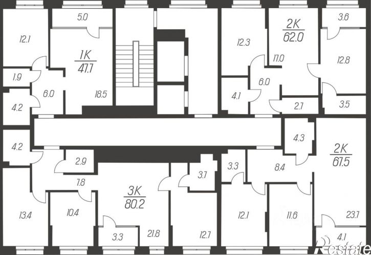 2-комн квартира в новом доме улица Михеева, 11,  д. 11