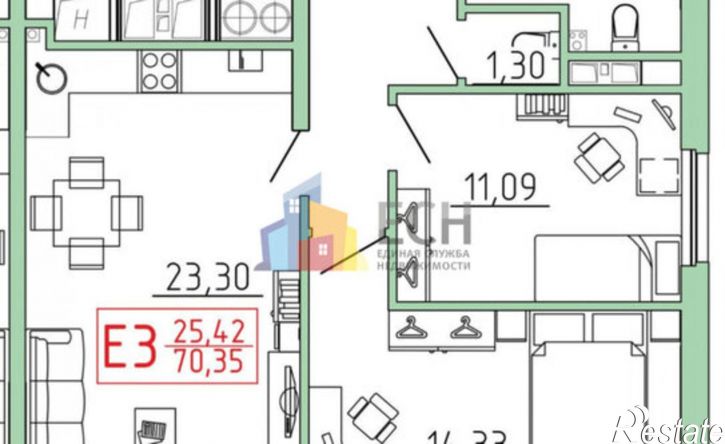 2-комн квартира ул Карпова, 98 3,  д. 98 3,  к. 3