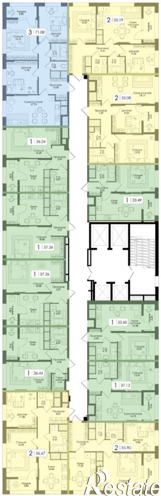 Купить квартиру за 4 964 890 рублей на Торховский проезд, 4