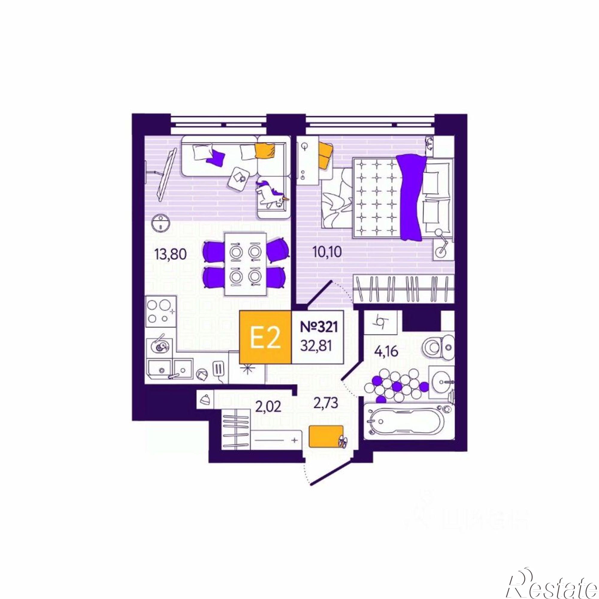 Купить квартиру за 6 300 000 рублей на ул Купцов Гречихиных, 4