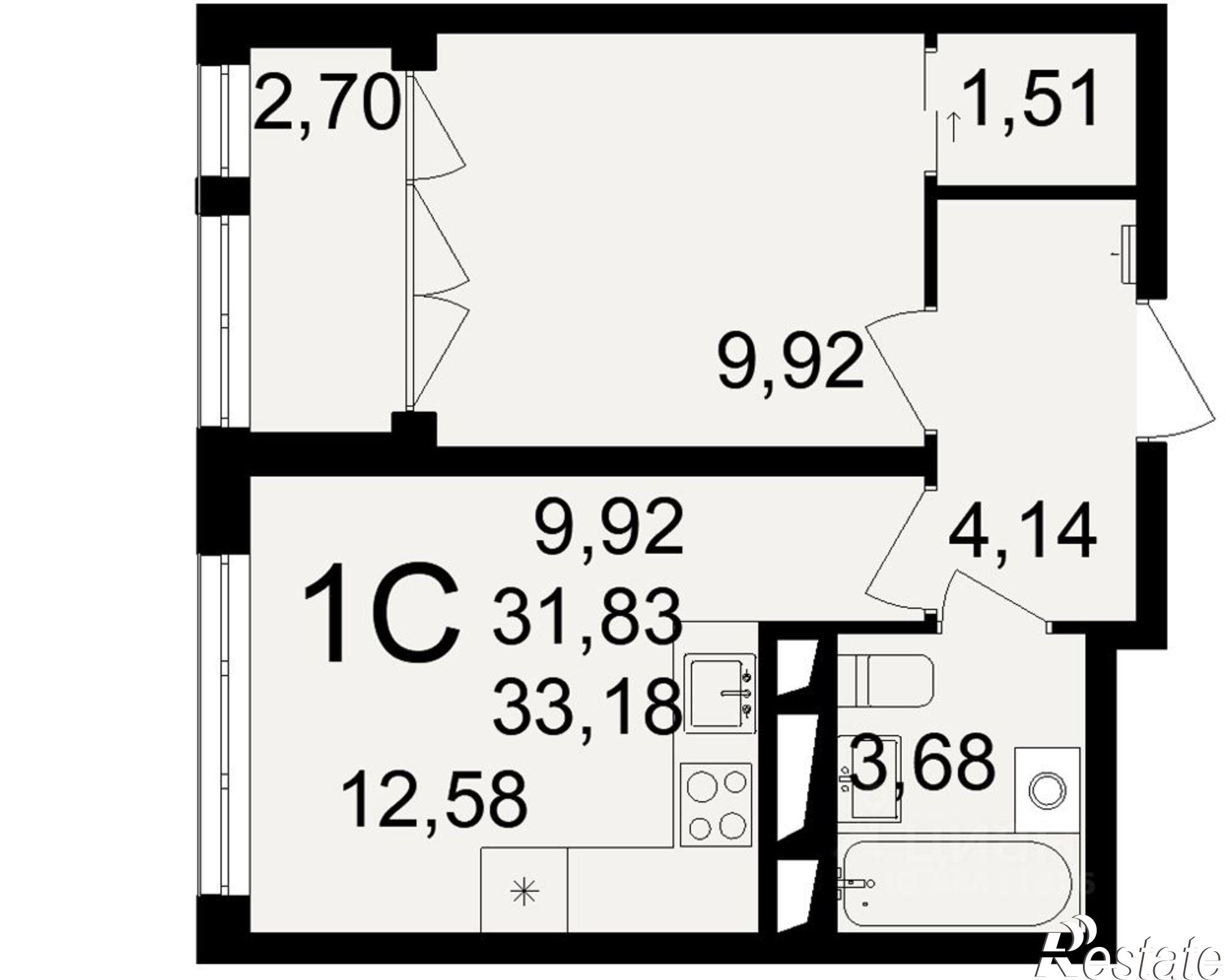 Купить квартиру за 4 047 960 рублей на Большая улица, 6А/1