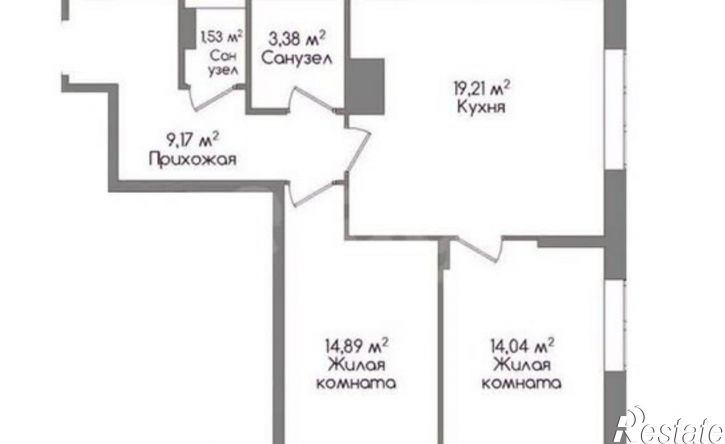 3-комн квартира посёлок Горелки, Ключевая улица, 6
