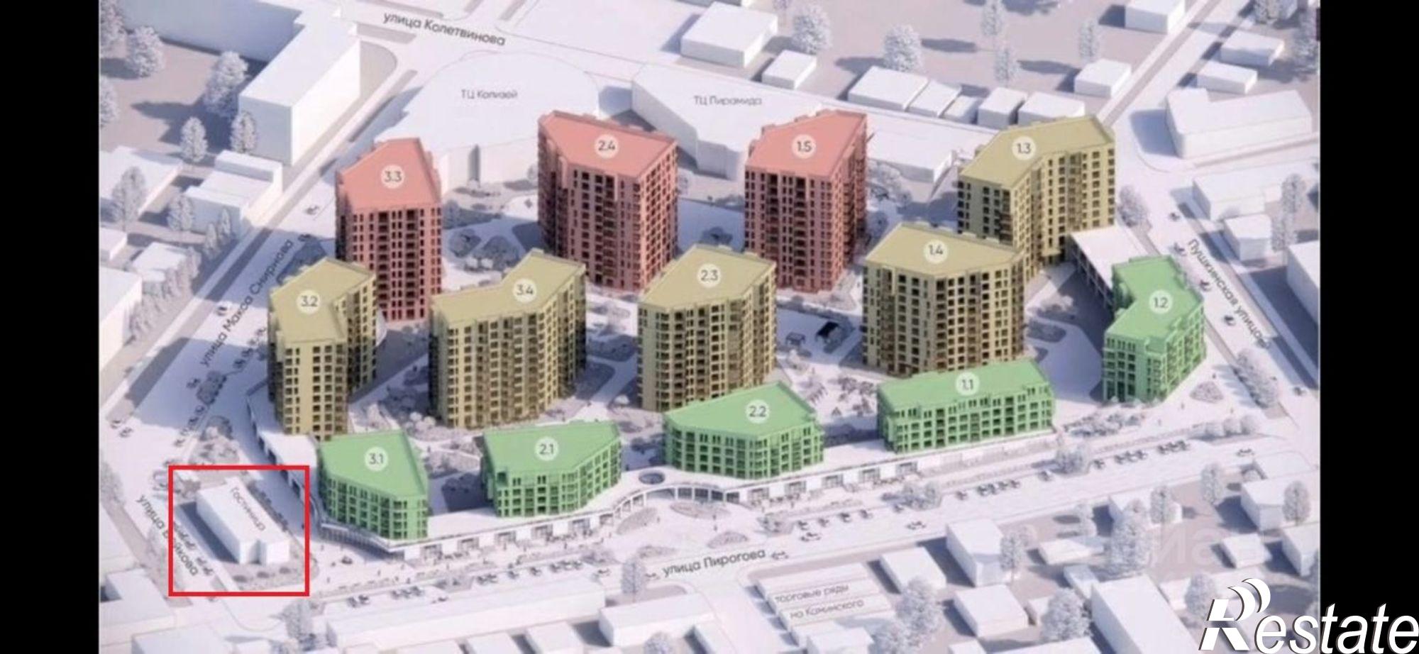 Купить ОСЗ, отдельно стоящее здание за 169 750 000 рублей на улица Пирогова, 15А