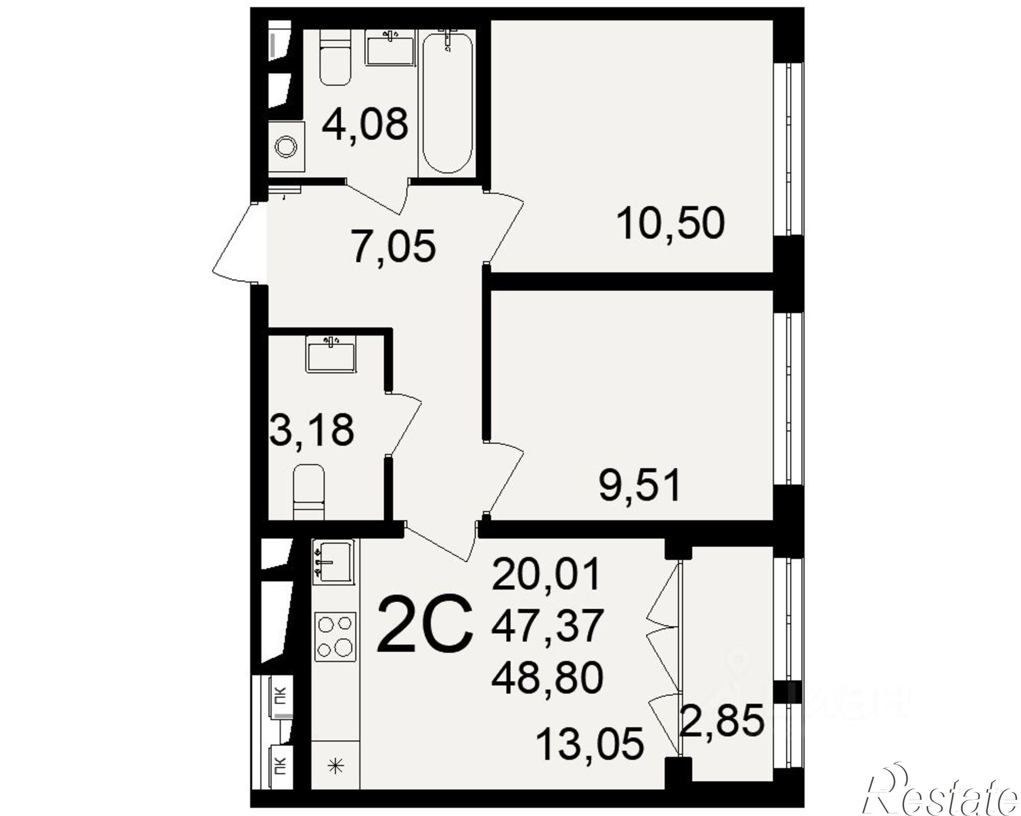Купить квартиру за 5 856 000 рублей на Большая улица, 6А/1